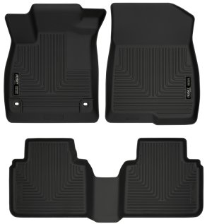 Honda Accord Floor Liners - Front & 2nd Seat - Husky Liners - WeatherBeater - Black - `18-`27